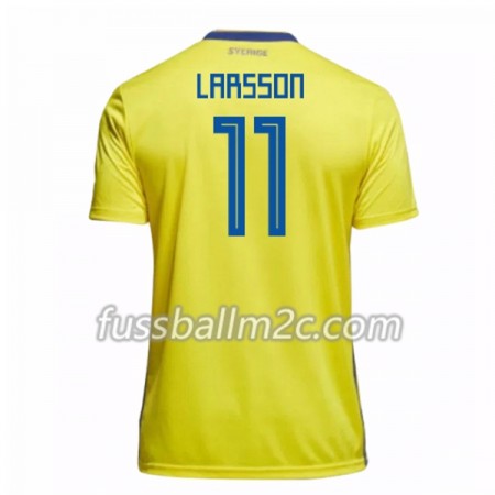 Fußballtrikots Schweden Larsson 11 Heim Trikotsatz WM 2018